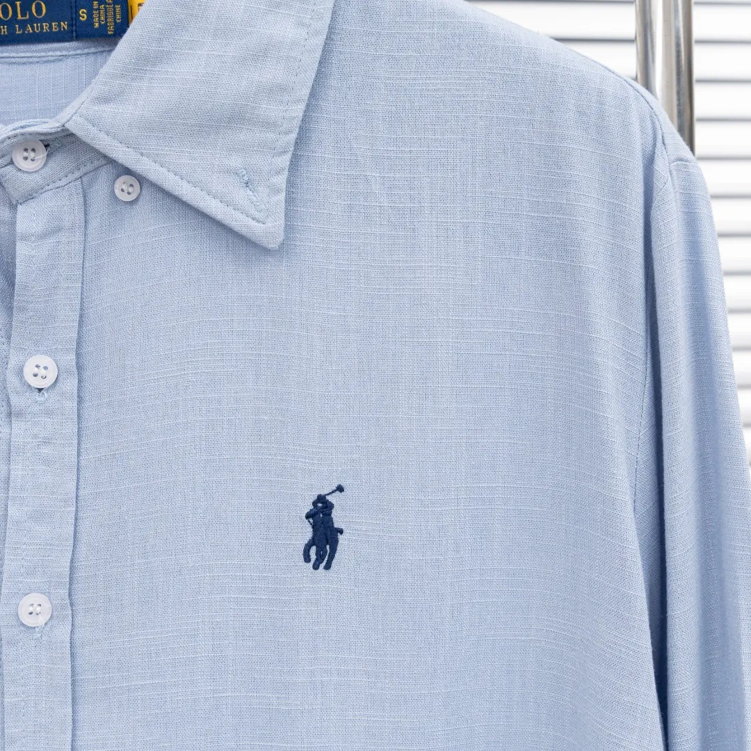 P280 top version (different currencies) You can scan the code to enter the official website Style: Ralph Lauren POLO linen old money style embroidered long shirt POLO Color: Picture color Size: S-L Fabric: Linen Accessories: A full set of customized accessories No gender distinction, the same style for men and women